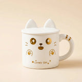 Lovely Cat Mug with Silicone Lid