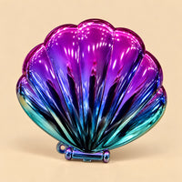 Mermaid Shell Pocket Mirror 🐚 - Purple × Blue