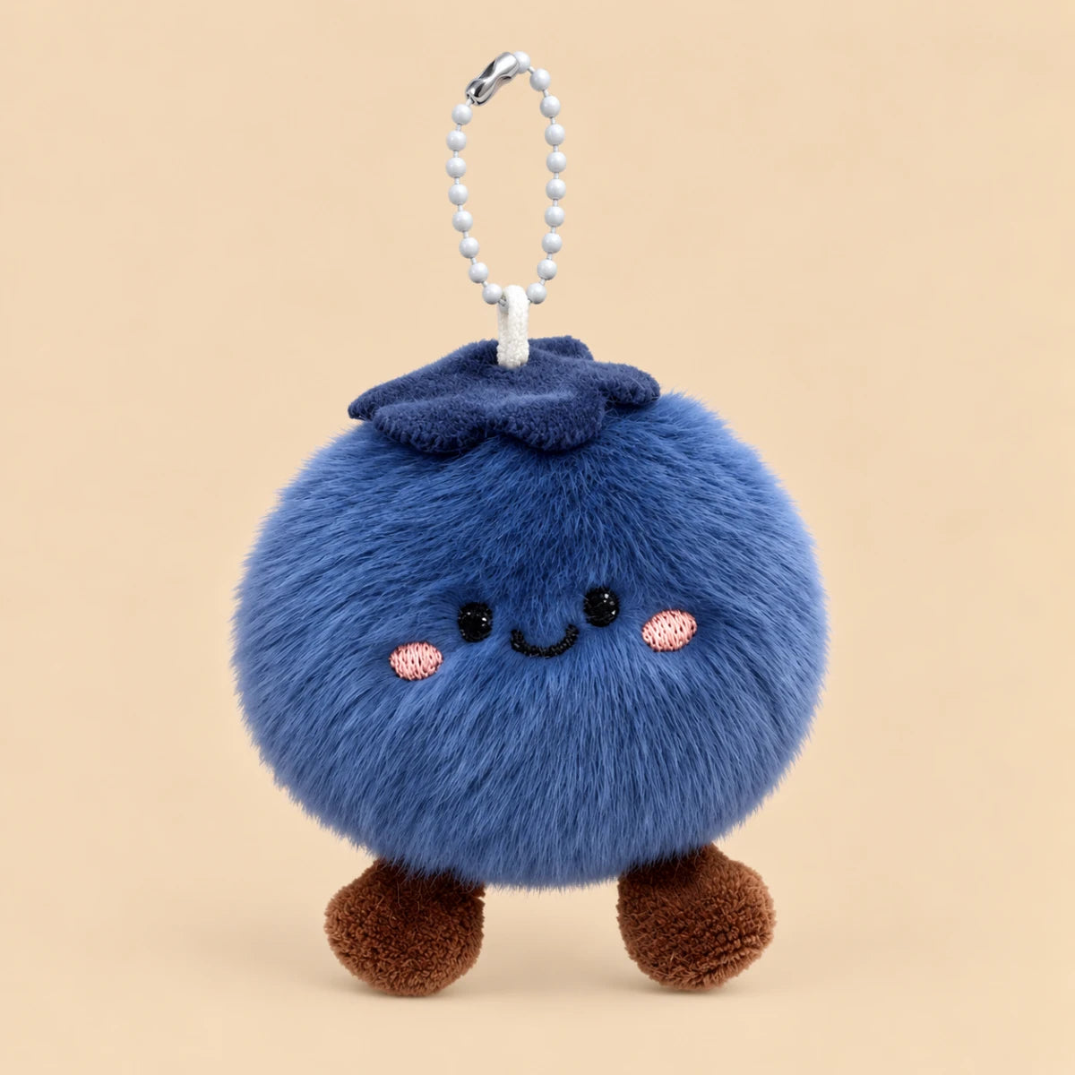 Mini Blueberry Fluffy Bag Charm 🫐💙