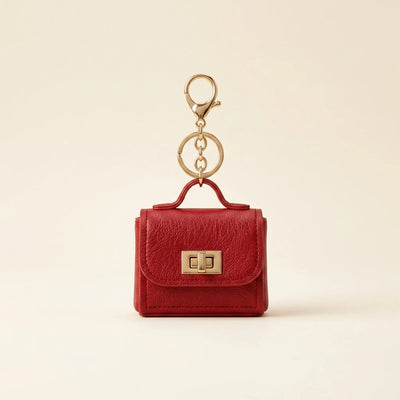 Mini Handbag Charm - Red
