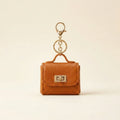 Mini Handbag Charm - Camel