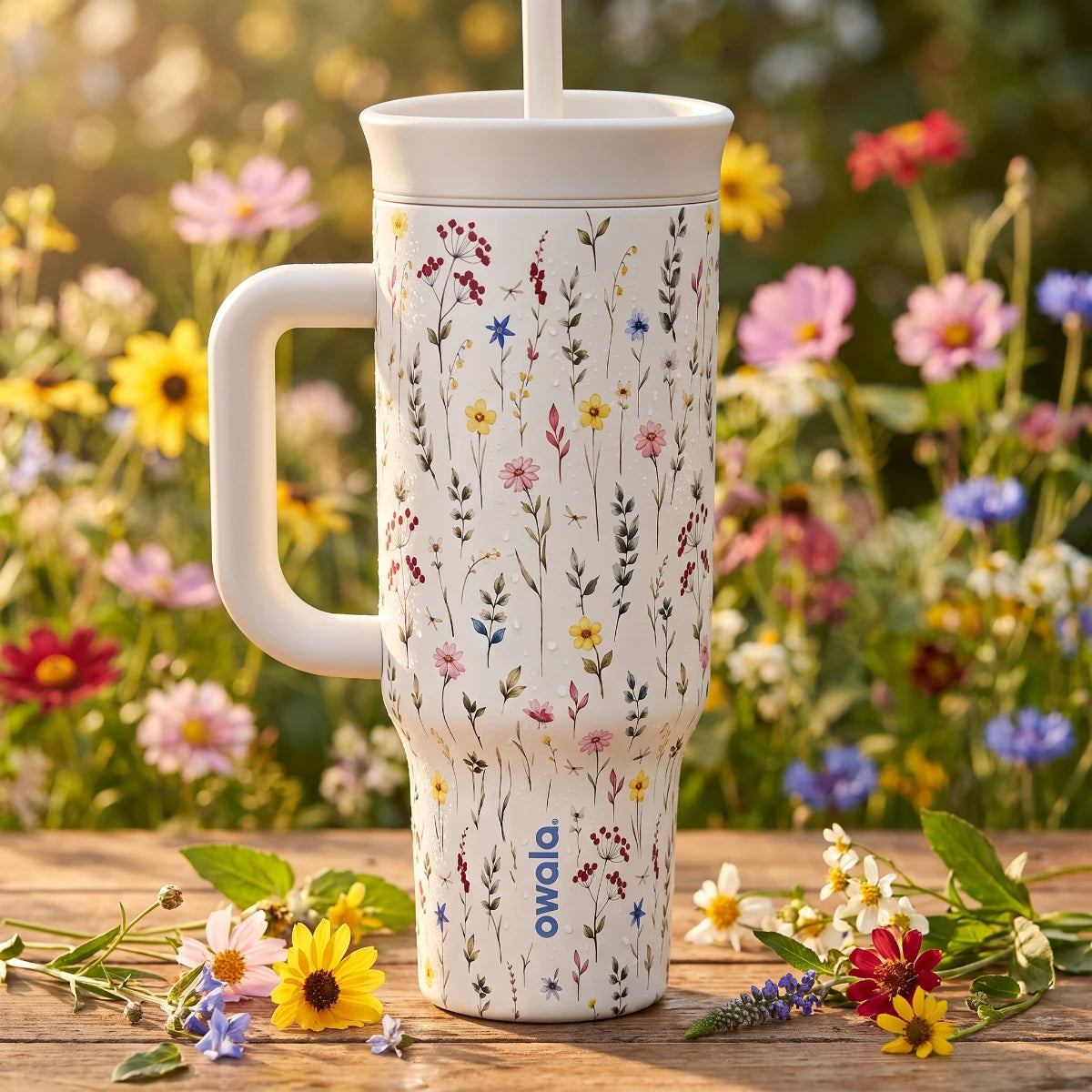 Owala Flora 1185 mL Insulated Tumbler 🌼 – Wildflower