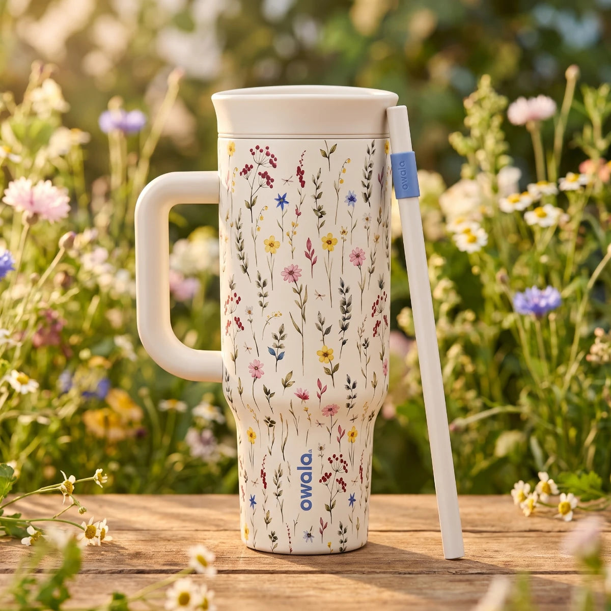 Owala Flora 1185 mL Insulated Tumbler 🌼 – Wildflower