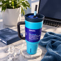 Owala Solid Colors 1185 mL Travel Tumbler - Lagoon Dive