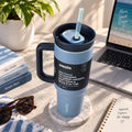 Owala Solid Colors 1185 mL Travel Tumbler - Navy Horizon