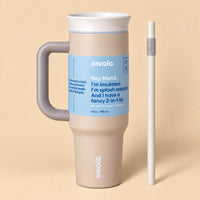 Owala Solid Colors 1185 mL Travel Tumbler - Beachy Blue