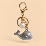 Pearl Whale Charm 🐋 - Gray