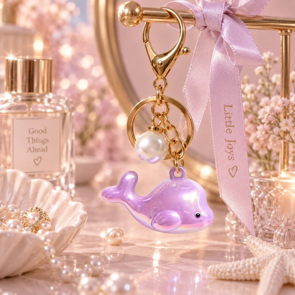 Chrome Whale Charm 🐋 - Purple