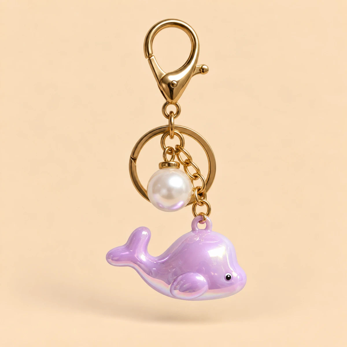Chrome Whale Charm 🐋 - Purple