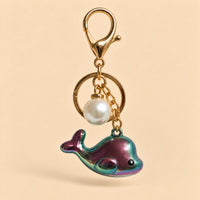 Chrome Whale Charm 🐋 - Teal