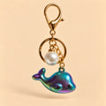 Chrome Whale Charm 🐋 - Peacock