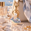 Pearl Whale Charm 🐋 - Gray