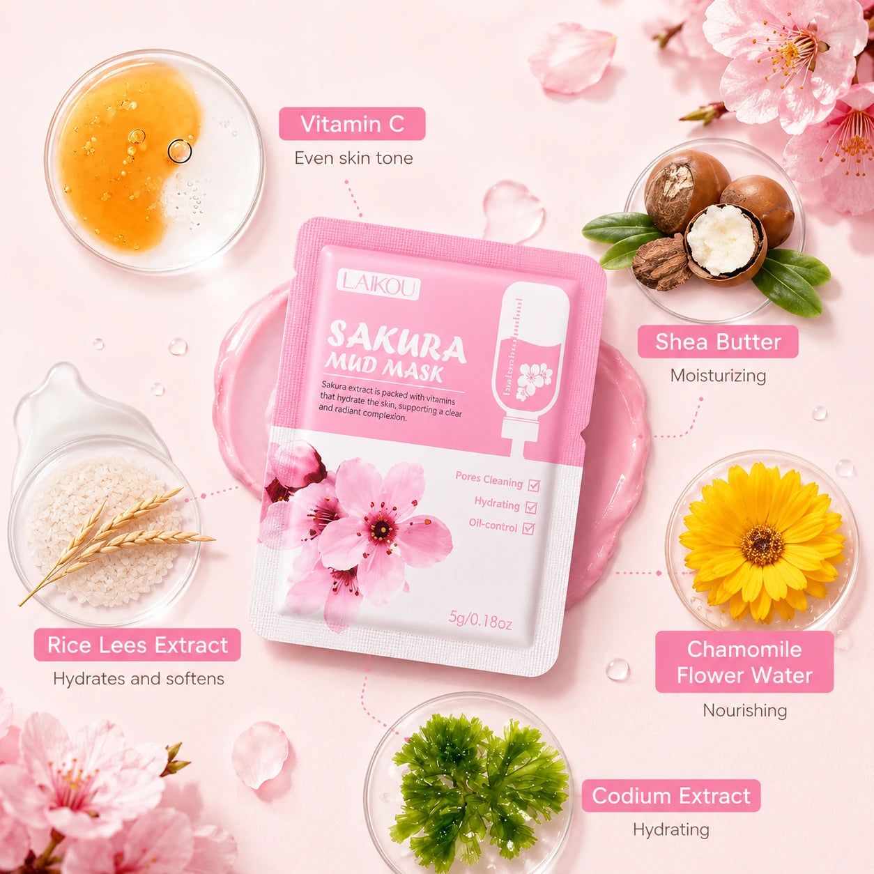Sakura rose Mud Mask
