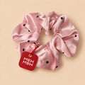 Spaced Dot Satin Scrunchie 🎀 - Pink