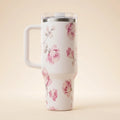 Stanley Floral Travel Tumbler with Handle & Straw