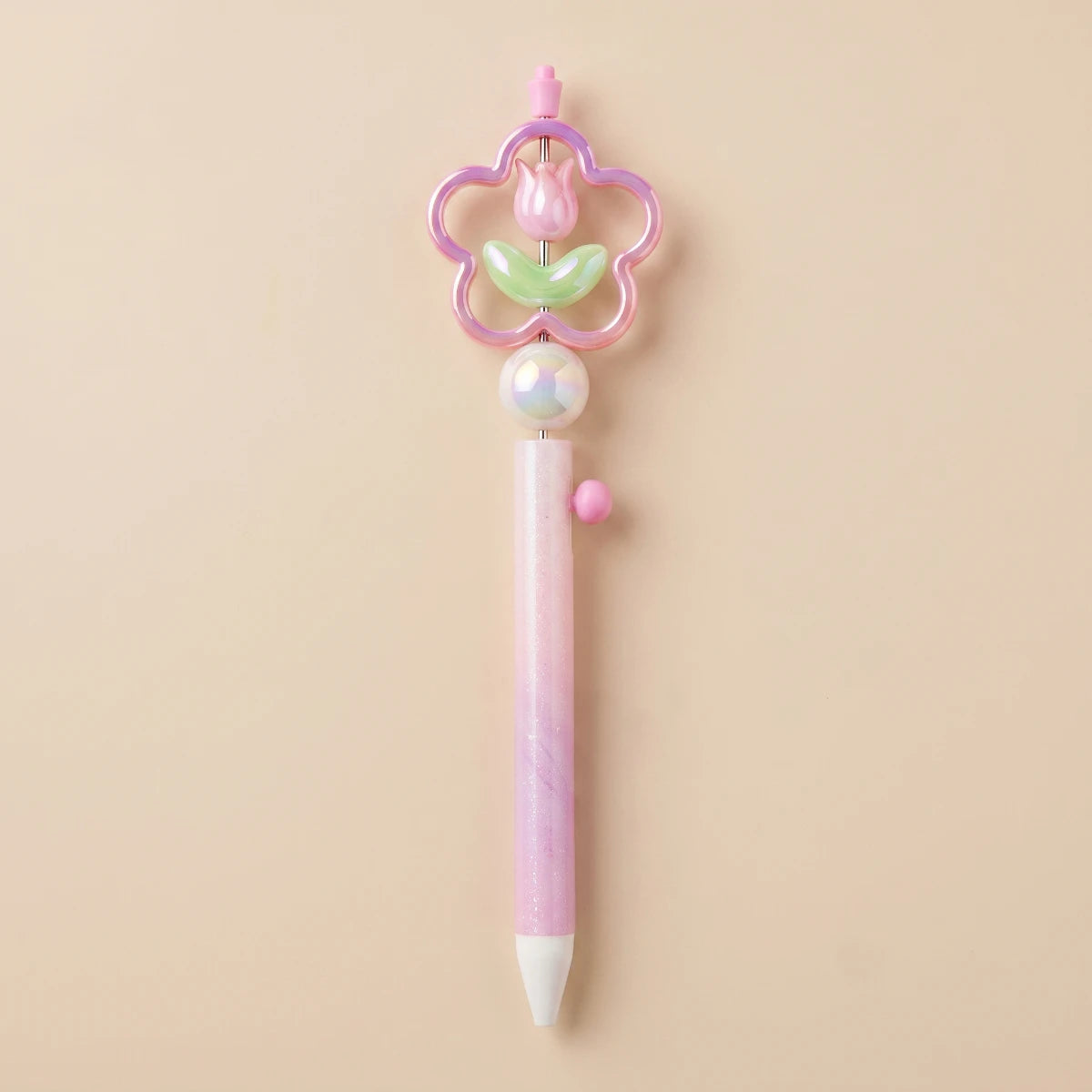 Tulip Spinner 0.5 mm Gel Pen – Pink 🌷