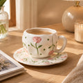 Tulips Cup with Plate 🌷