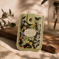 Vintage Floral Card Holder – Green