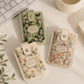 Vintage Floral Card Holder – Green