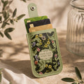 Vintage Floral Card Holder – Green
