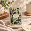 Vintage Floral Card Holder – Green