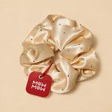 Crystal Satin Scrunchie - Champagne