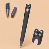 Cute Cat 0.5 mm Gel Pen – Gray 🐈‍⬛
