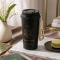 Lovely & Flower Coffee Cup – Black 🖤