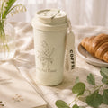 Lovely & Flower Coffee Cup – Creamy