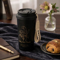 Lovely & Flower Coffee Cup – Black 🖤
