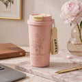 Lovely & Flower Coffee Cup – Soft Pink 🌸